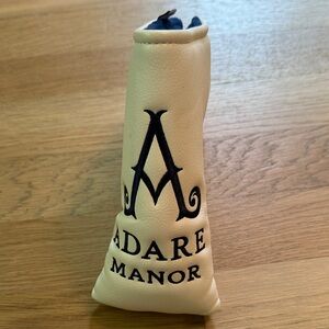 Adare Manor white Golf Club putter Headcover